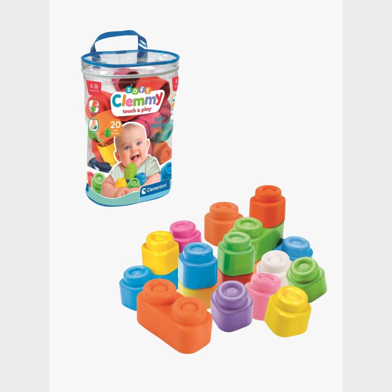 Clementoni Soft Clemmy Byggeklodser 20 Dele
