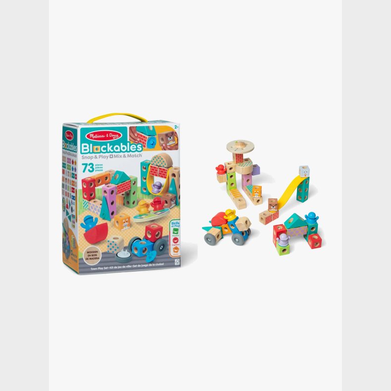 Melissa &  Doug Blockables Byggest By 73 Dele