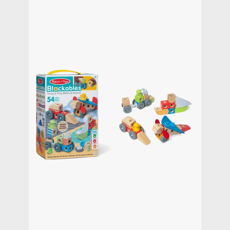 Melissa &  Doug Blockables Bygges�t Transportmiddel 54 Dele