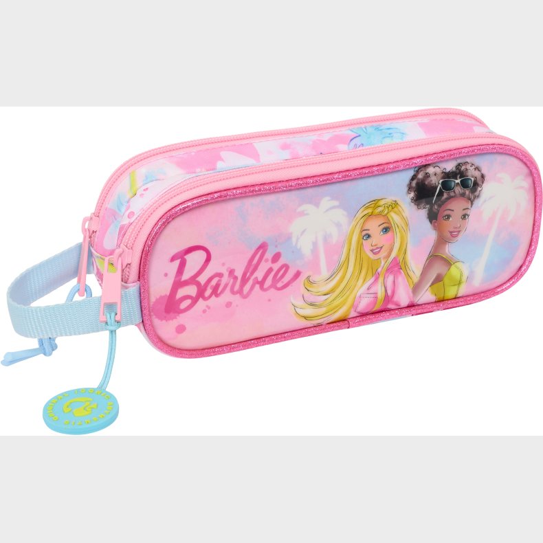 Barbie Dobbelt Penalhus Painterly, Lyserd/Lysebl