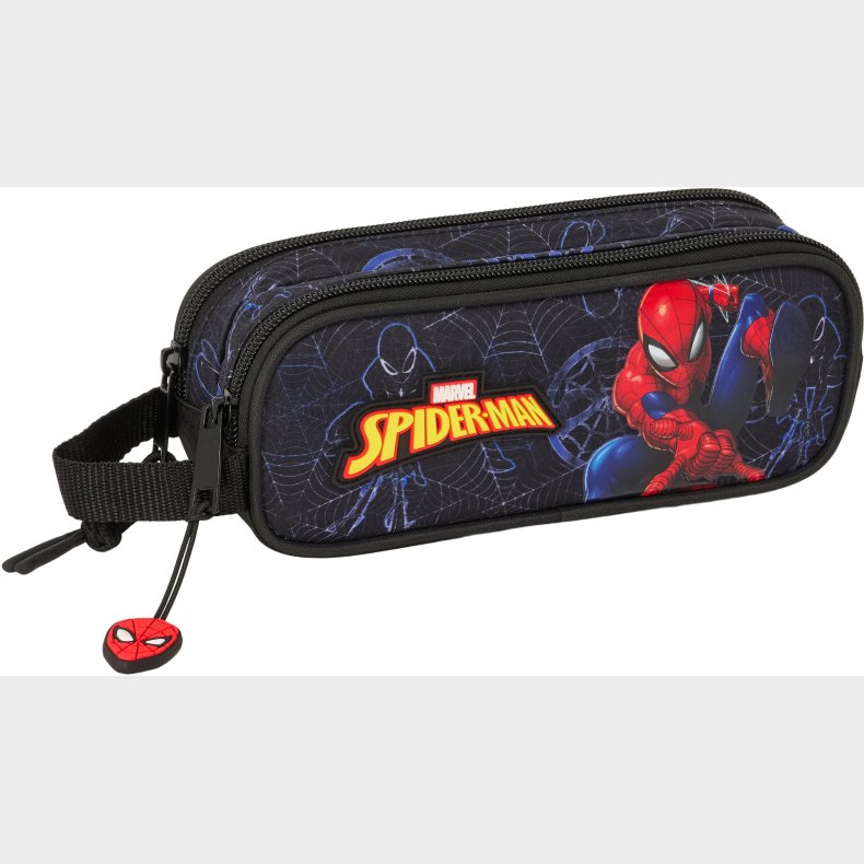 Marvel Spider-Man Dobbelt Penalhus Attack, Sort/Bl