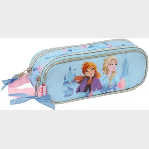 Disney Frozen Dobbelt Penalhus Ice Magic, Lysebl