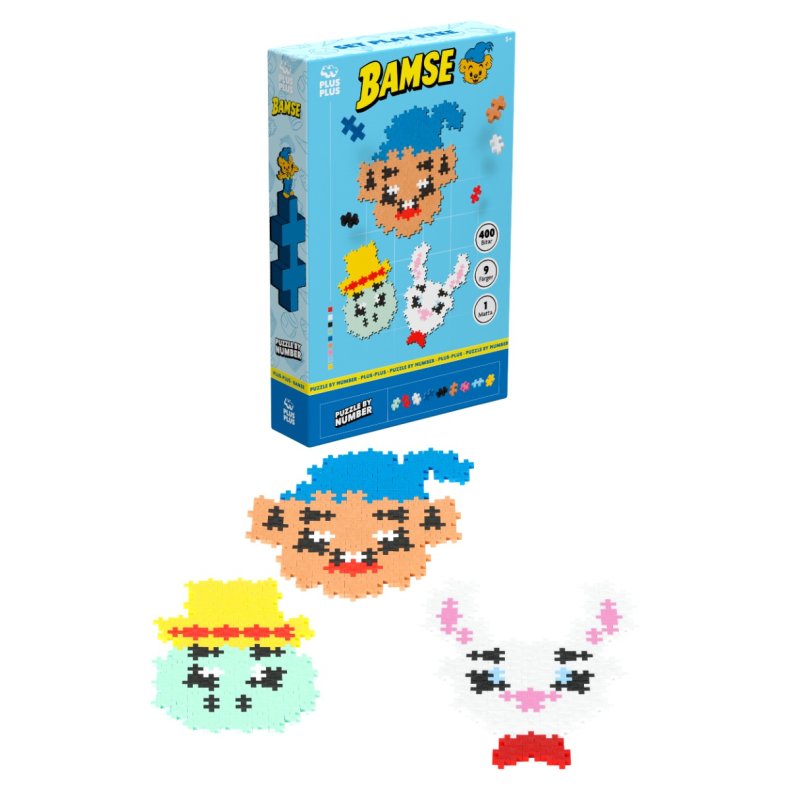 Plus-Plus - Bamse, Ole & Lille Hopsa, 400 stk