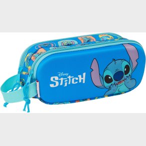 Disney Lilo &  Stitch 3D Dobbelt Penalhus, Bl
