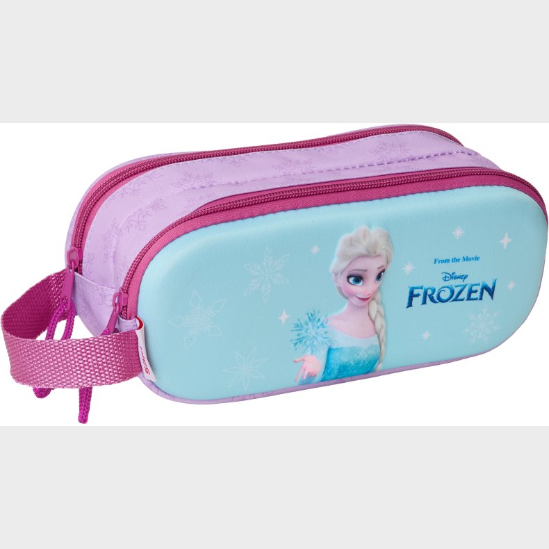 Disney Frozen 3D Dobbelt Penalhus, Bl/Pink