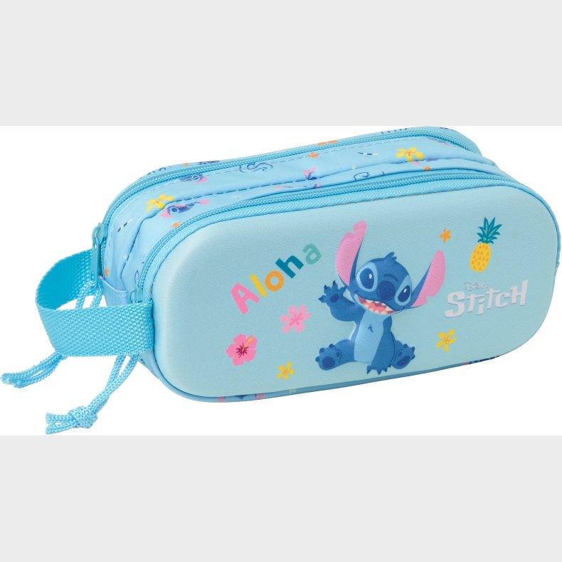 Disney Lilo &  Stitch 3D Dobbelt Penalhus, Bl