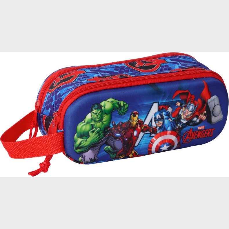 Marvel Avengers 3D Dobbelt Penalhus, Bl