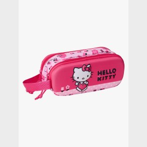 Hello Kitty 3D Dobbelt Penalhus, Pink