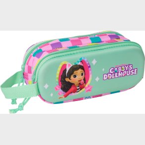 Gabby's Dollhouse 3D Dobbelt Penalhus, Lysegrn