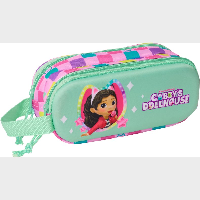 Gabby's Dollhouse 3D Dobbelt Penalhus, Lysegrn