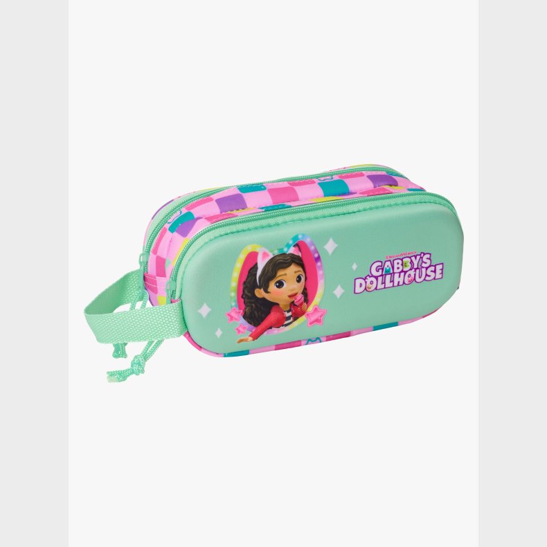 Gabby's Dollhouse 3D Dobbelt Penalhus, Lysegrn