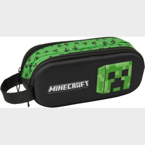 Minecraft 3D Dobbelt Penalhus, Bl/Grn