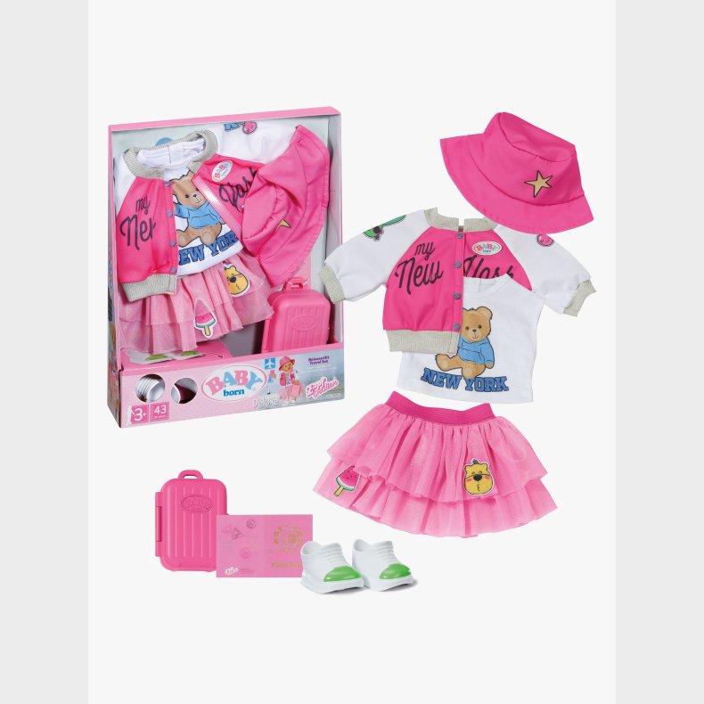 BABY born Luksus Rejse-outfit 43 cm