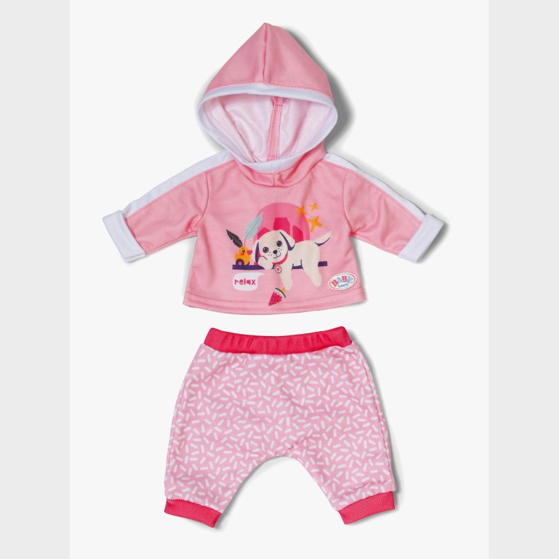BABY born Dukket�j Joggingdragt, Pink