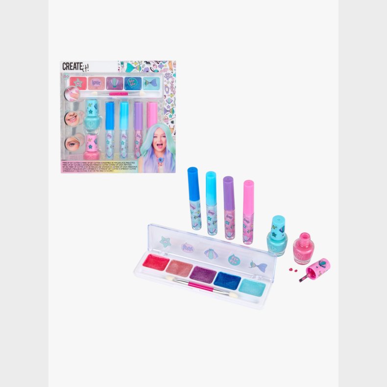 Create It! Makeup Havfrue Glitter 7 Dele