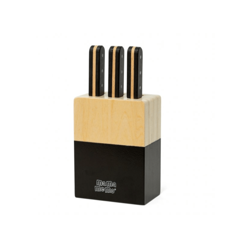 Mamamemo Tr Knivblok Med 3 Knive - Legekammeraten.dk
