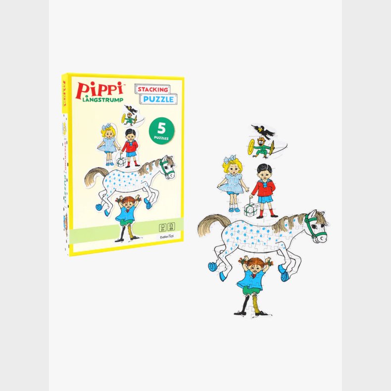 Pippi Langstrmpe Stablepuslespil 5-i-1