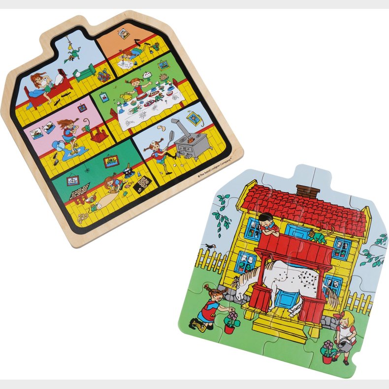 Pippi Langstrmpe Trpuslespil Pippi Langstrmpes Hus 16 Dele