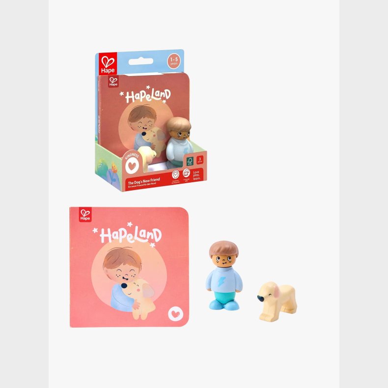 Hape Eventyrbog med Leges�t The Dog's New Friend