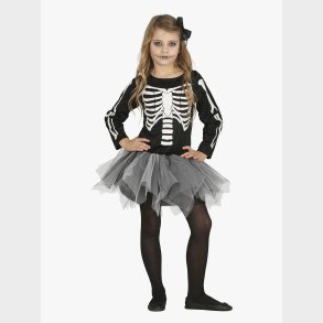 Fiestas Guirca Kostume Skelet Pige