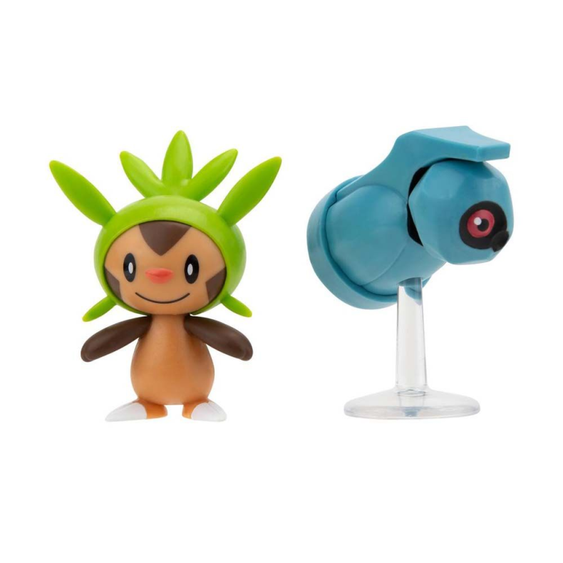 Pokemon Chespin + Beldum Figur