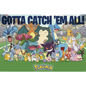 Pokemon Plakat 91,5 x 61 cm