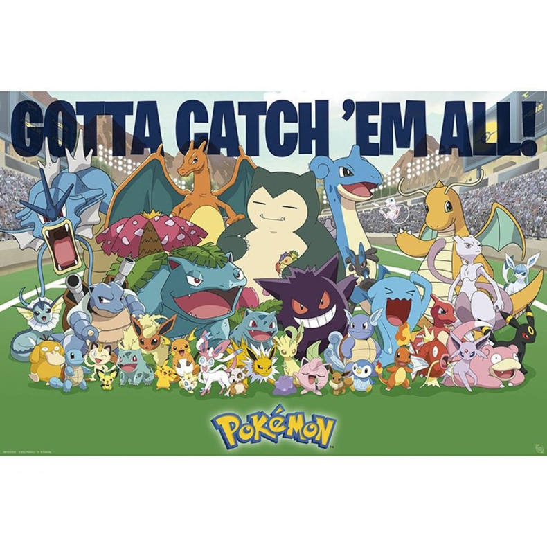 Pokemon Plakat 91,5 x 61 cm