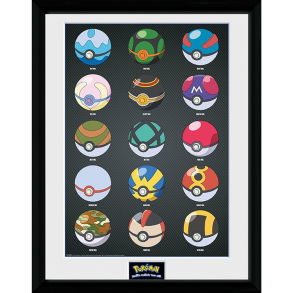 Pokemon Pokeballs Plakat 30x40 cm