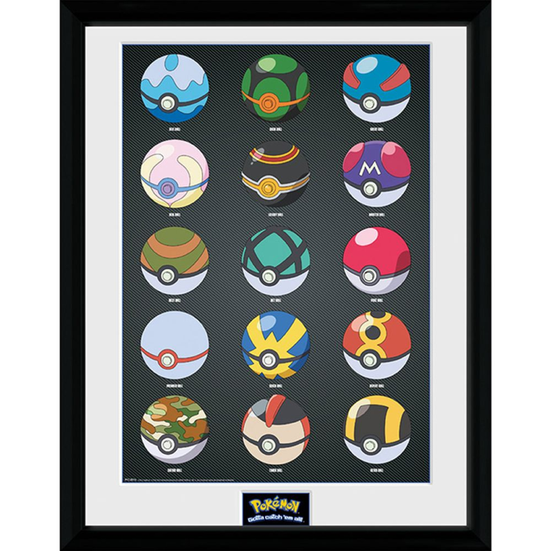 Pokemon Pokeballs Plakat 30x40 cm