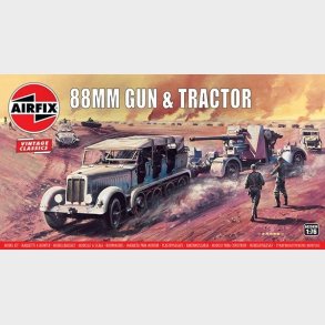 Airfix - 88mm Gun & Tractor Byggest - 1:76 - A02303v