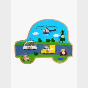 Barbo Toys Gurli Gris Knoppuslespil i Tr� Transportmidler 6 Brikker