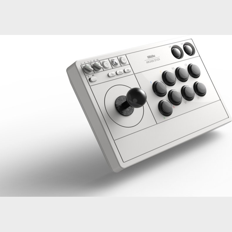 8bitdo - Arcade Stick 2.4g - Controller Til Xbox & Pc - Hvid