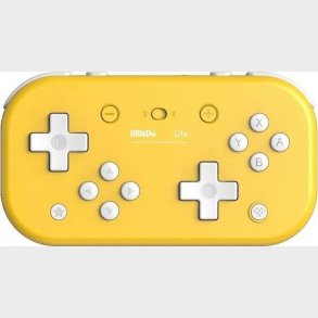 8bitdo Lite - Trdls Bluetooth Gamepad Med Usb-c - Gul