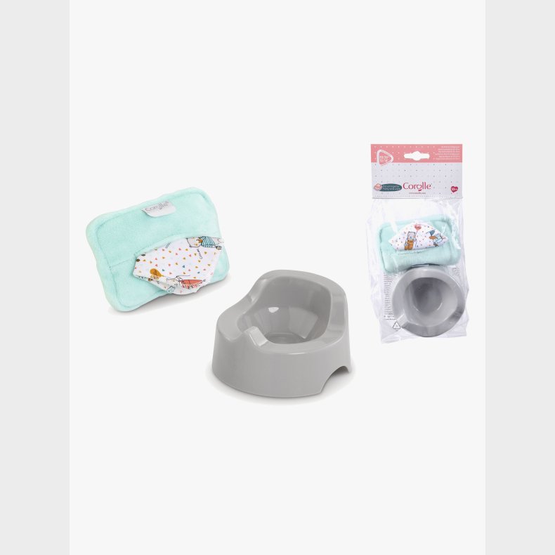 Corolle Dukketilbeh�r Potte og Vaskeklud