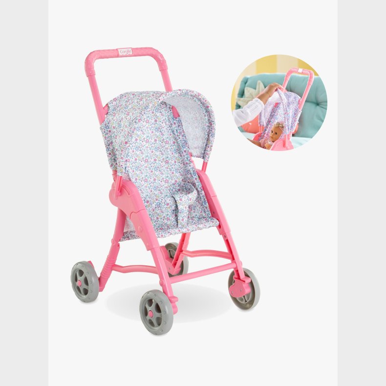 Corolle Dukkeklapvogn, Lyser�d/bl�