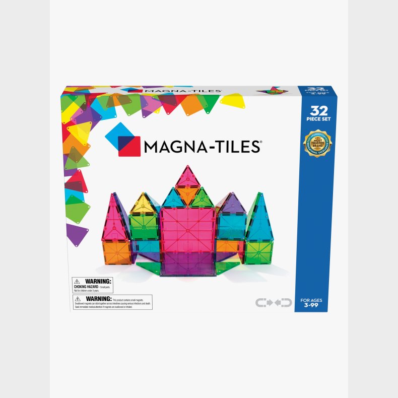 MAGNA-TILES Clear Colours Bygges�t 32 Dele