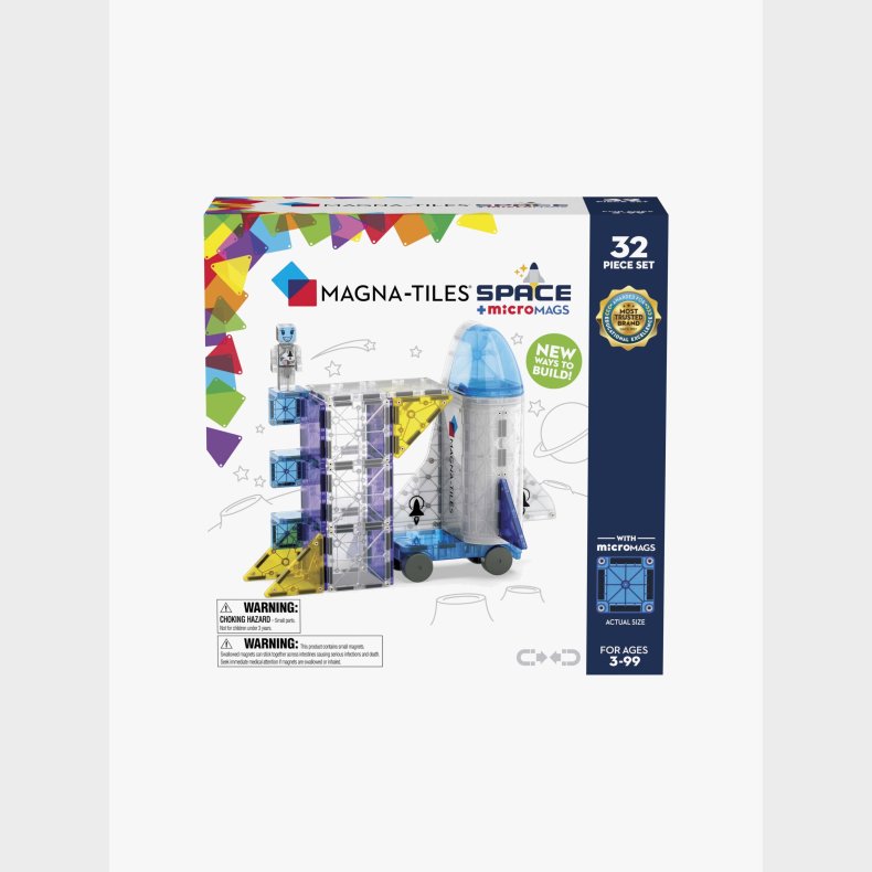 MAGNA-TILES Bygges�t Det Ydre Rum 32 Dele