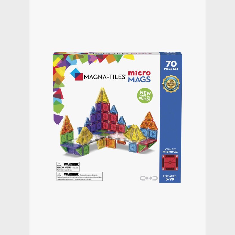 MAGNA-TILES MicroMAGS Bygges�t 70 Dele