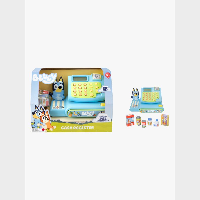 Bluey Kasseapparat med Tilbehr