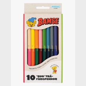 K�rnan Bamse  2-i-1 Farveblyanter