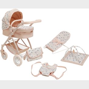 Cloudberry Castle Dukkevogn Konvertibel inkl. Dukketilbehr Kanin