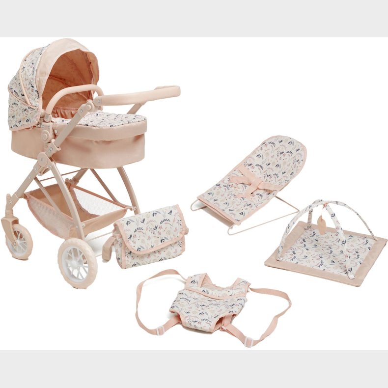 Cloudberry Castle Dukkevogn Konvertibel inkl. Dukketilbehr Kanin