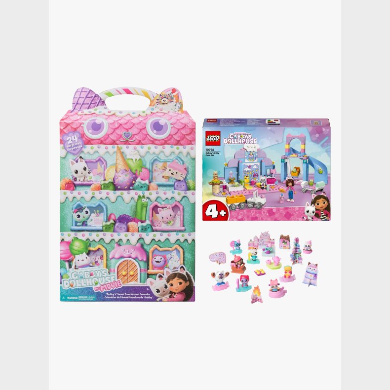 Gabby's Dollhouse Julekalender &  LEGO Gabby's Dollhouse 10796 Gabbys Killingevrelse
