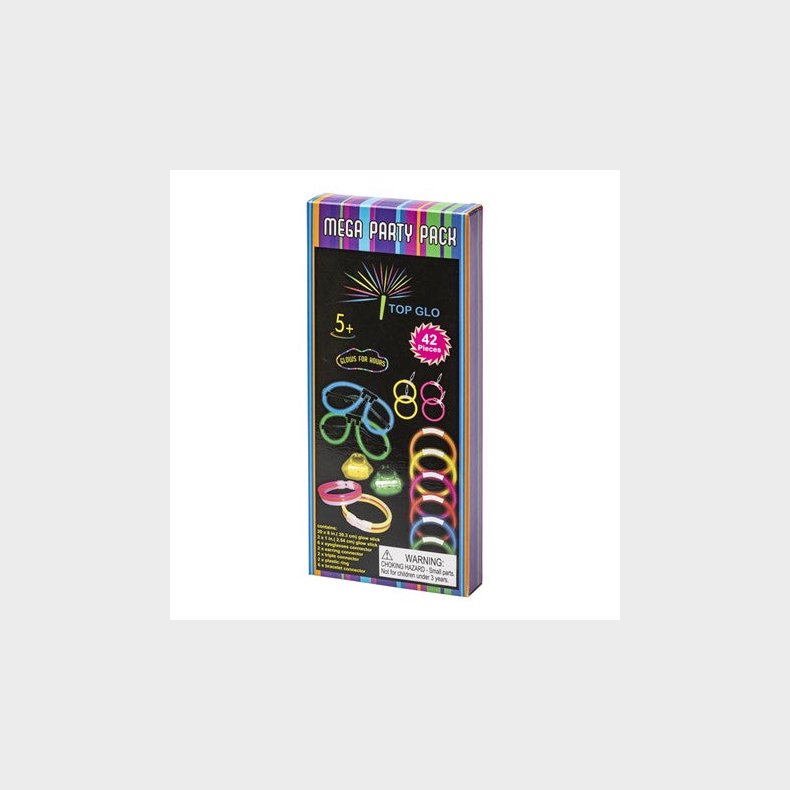 Knklys Glow Sticks Mega Party Pack - Fest tilbehr - Legekammeraten.dk