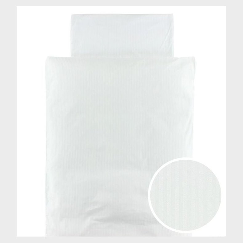 Nrgaard Madsens Sengetj - Baby - Hvid m. striber