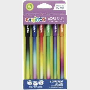 Carioca OOPS Sletbare Kuglepenne 6-pak