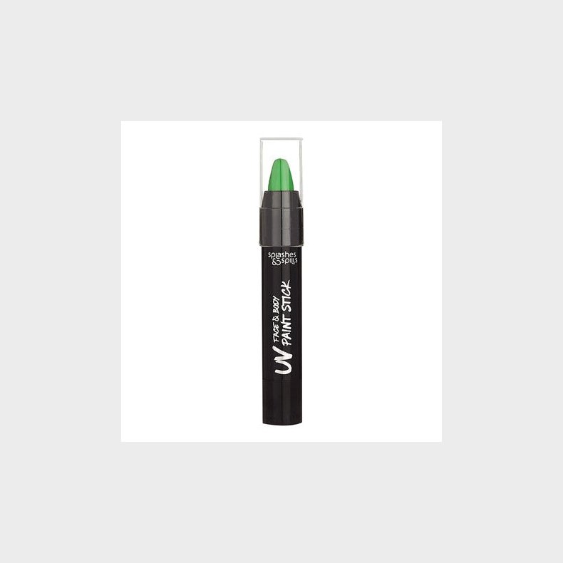 UV Face & Body Paint Stick, Grn - UV Maling - Legekammeraten.dk
