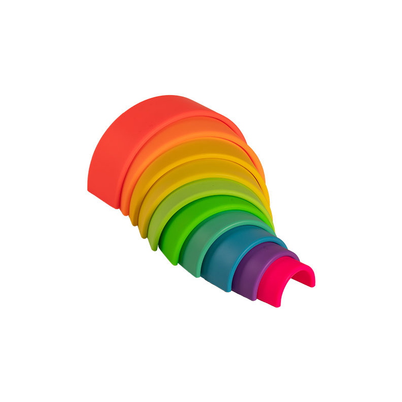 Dna | Regnbue i silikone - Neon, 10 dele
