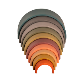 Dna | Regnbue i silikone - Natur, 10 dele