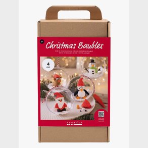Creotime DIY S�t Julekugler Luftt�rrende Ler
